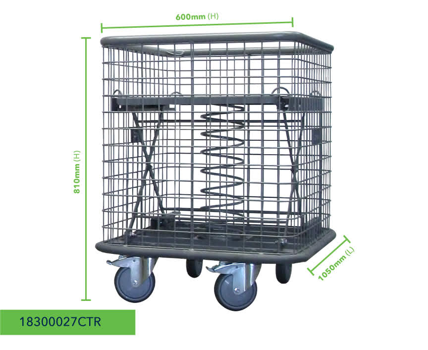 Spring-Base Mesh Trolley