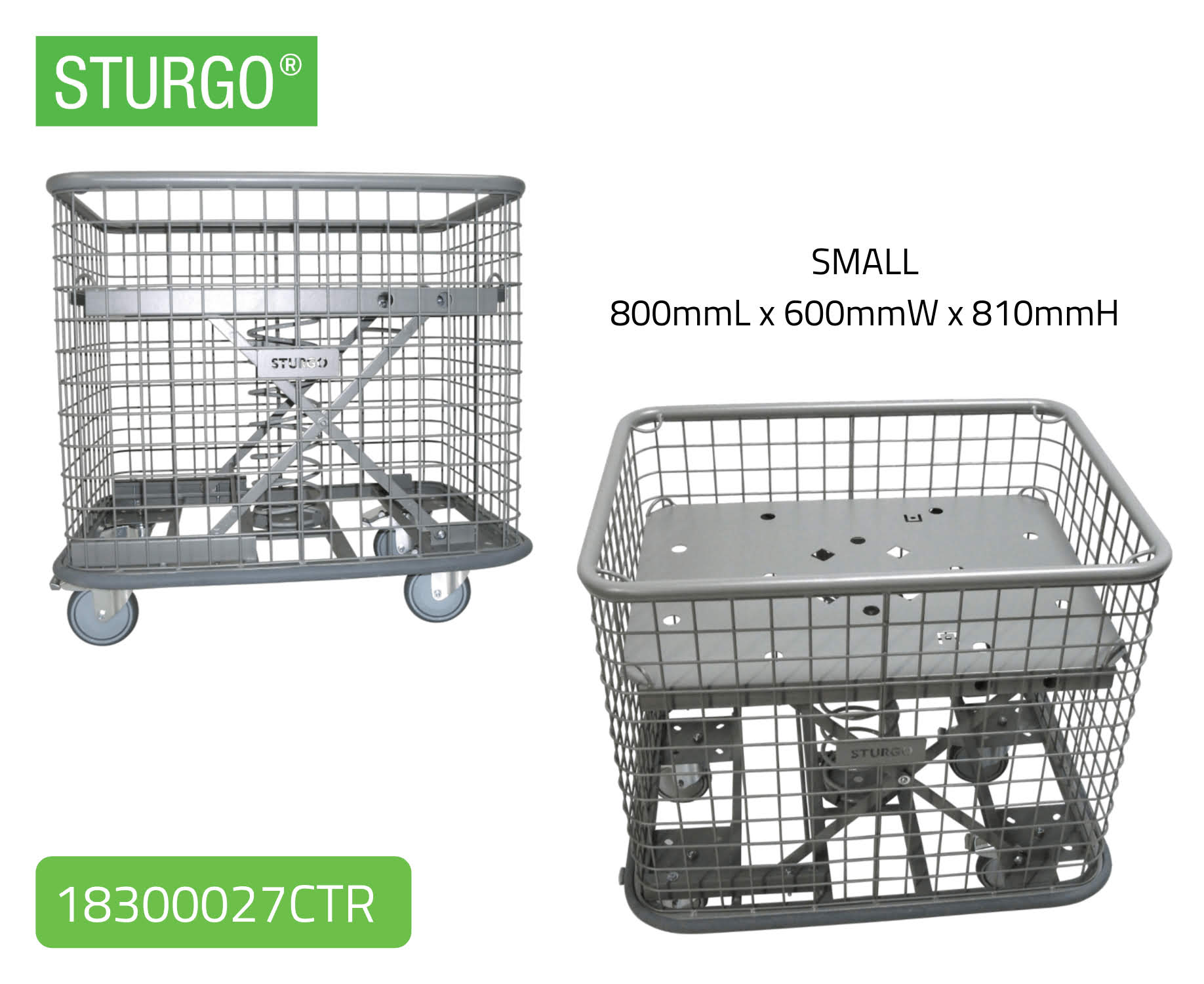 Spring-Base Mesh Trolley