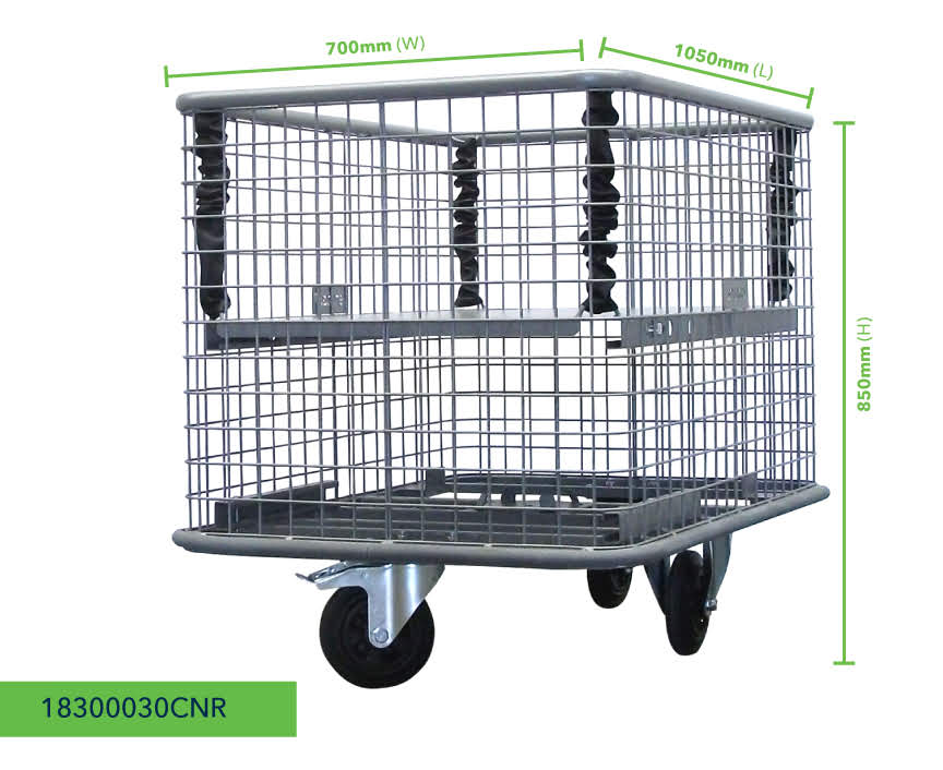 Spring-Base Mesh Trolley