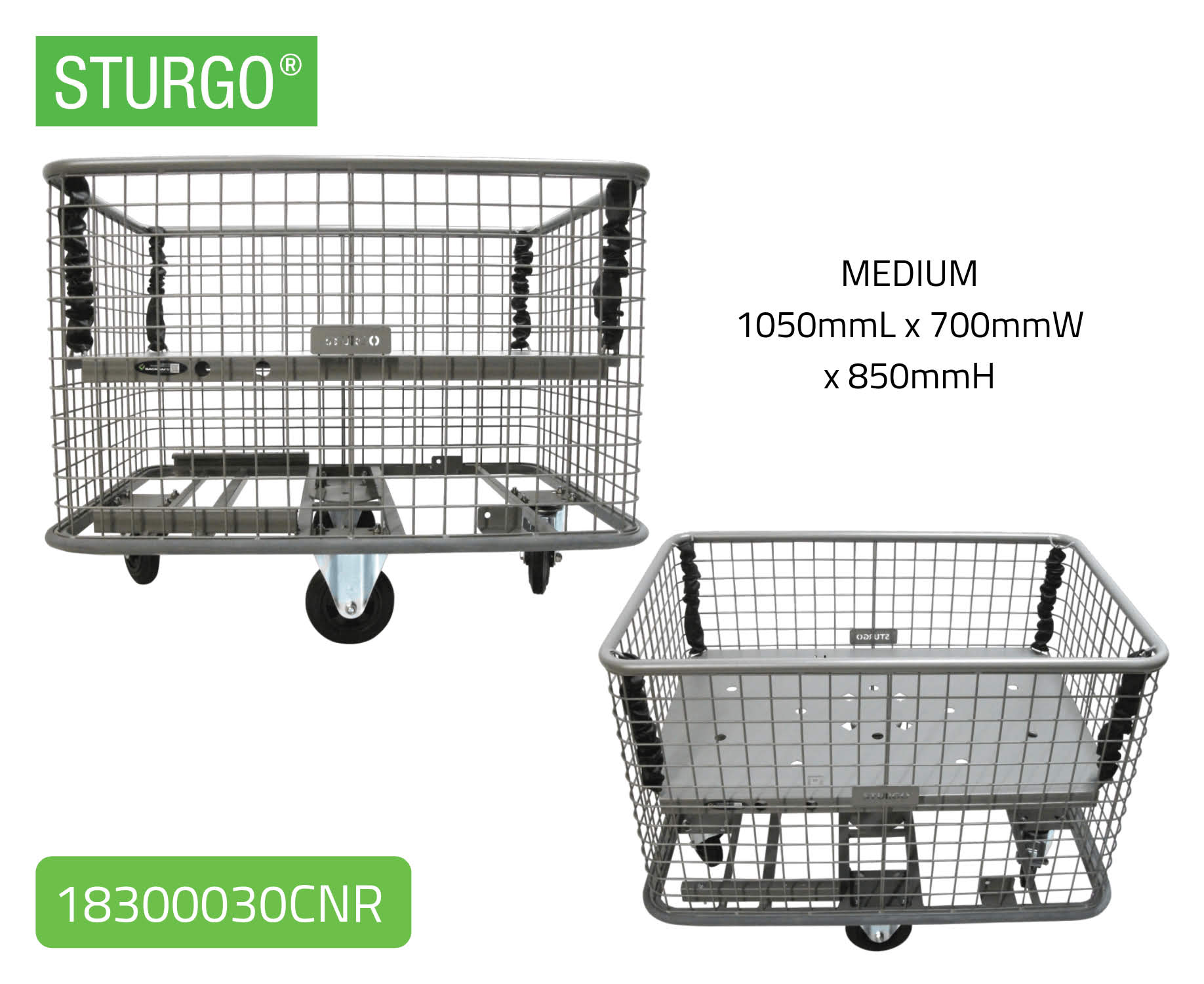 Spring-Base Mesh Trolley