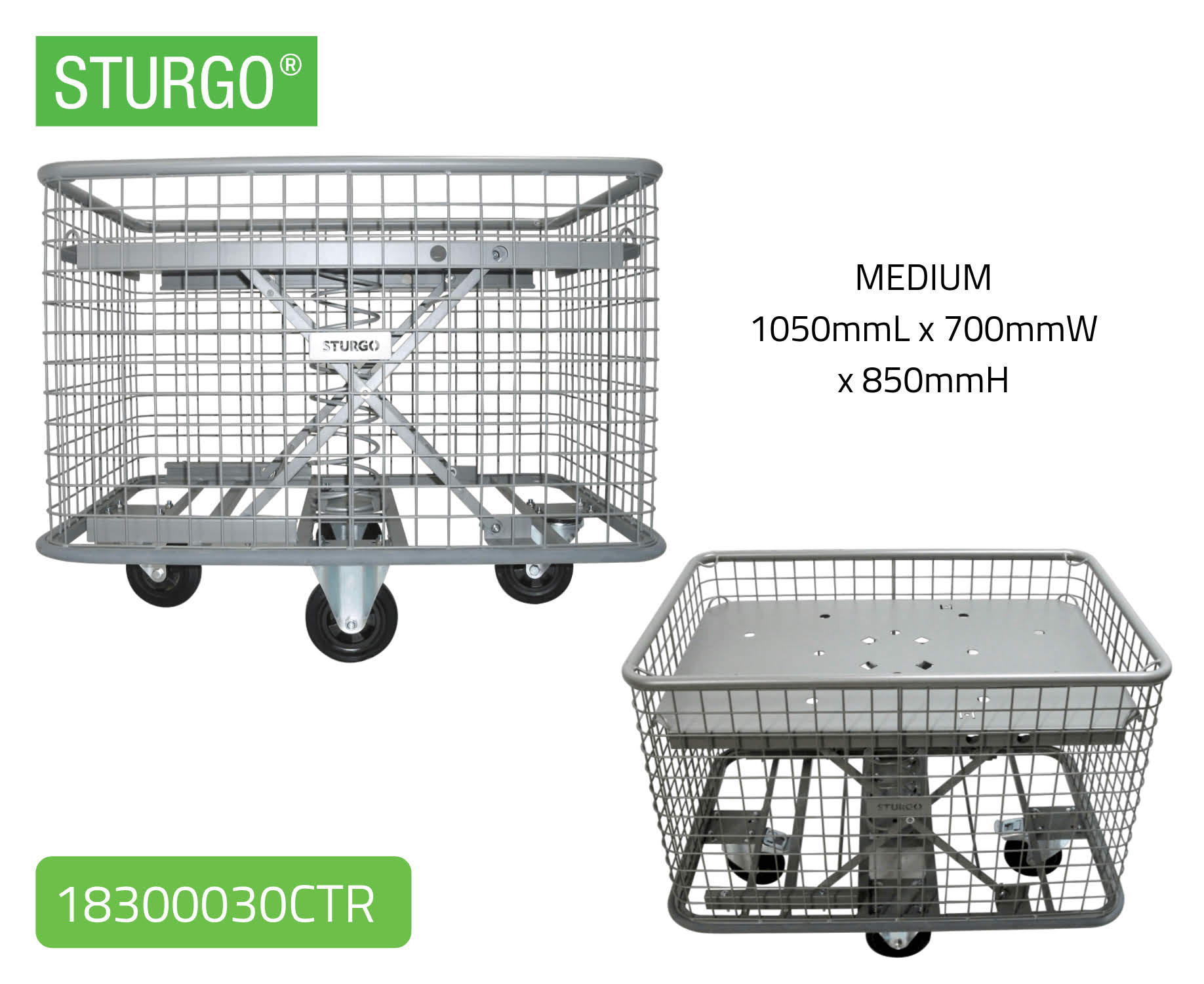 Spring-Base Mesh Trolley