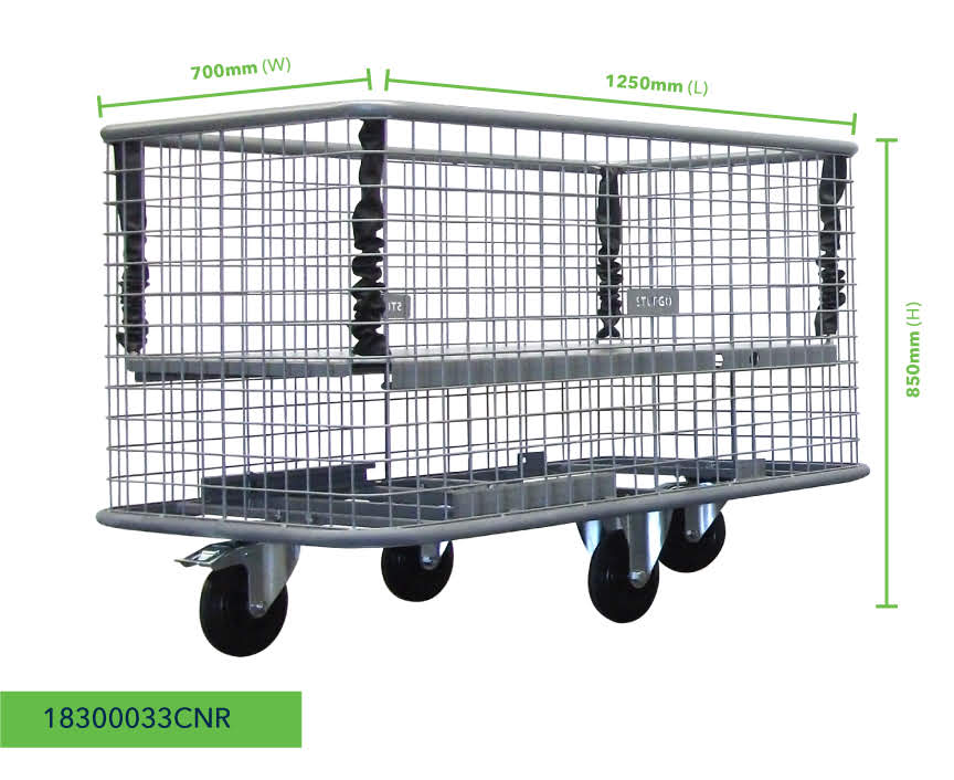 Spring-Base Mesh Trolley