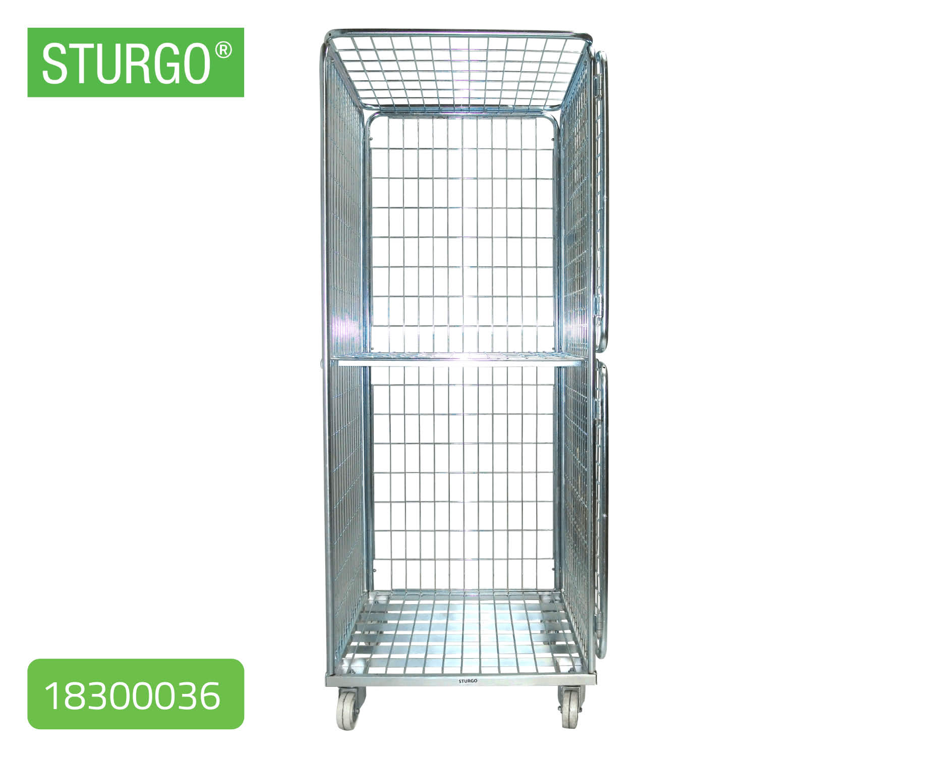 STURGO® Security Single Roll Cage Trolley