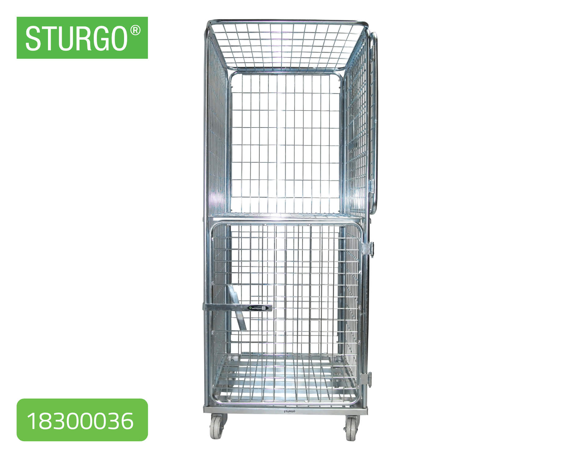 Security Single Roll Cage Trolley