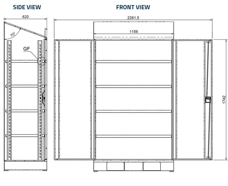Heavy-Duty Locker (Shelf Configuration)