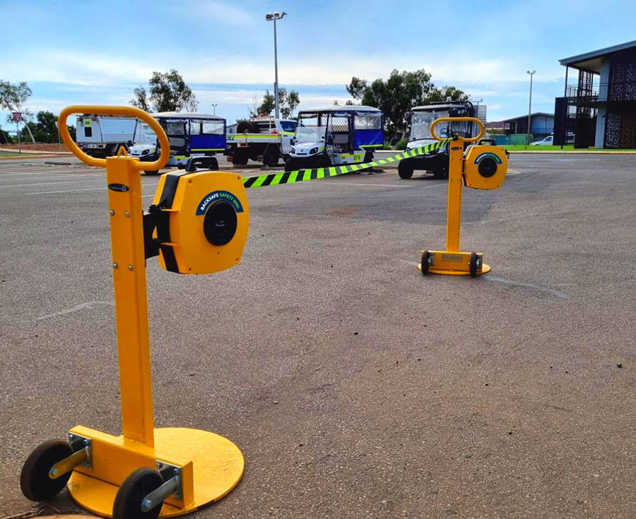 Mobile Barrier Stand