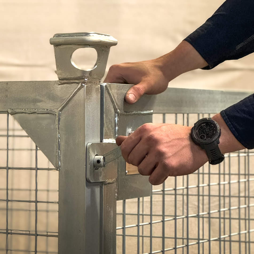 Zinc Crane Pallet Cage