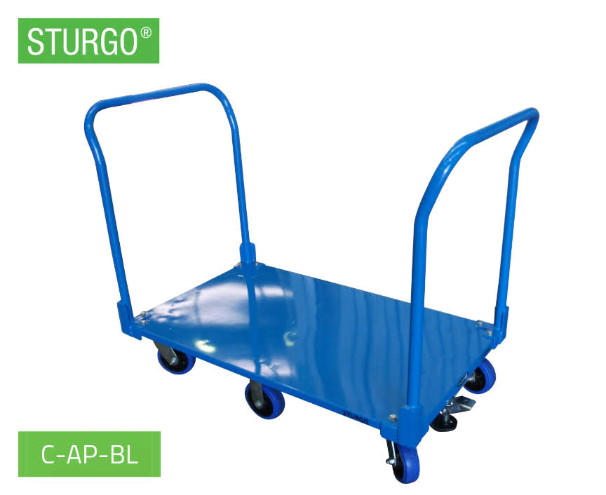 Custom STURGO® Double Handle Flatbed Trolley