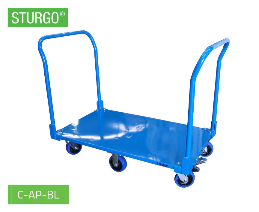 Custom Double Handle Flatbed Trolley