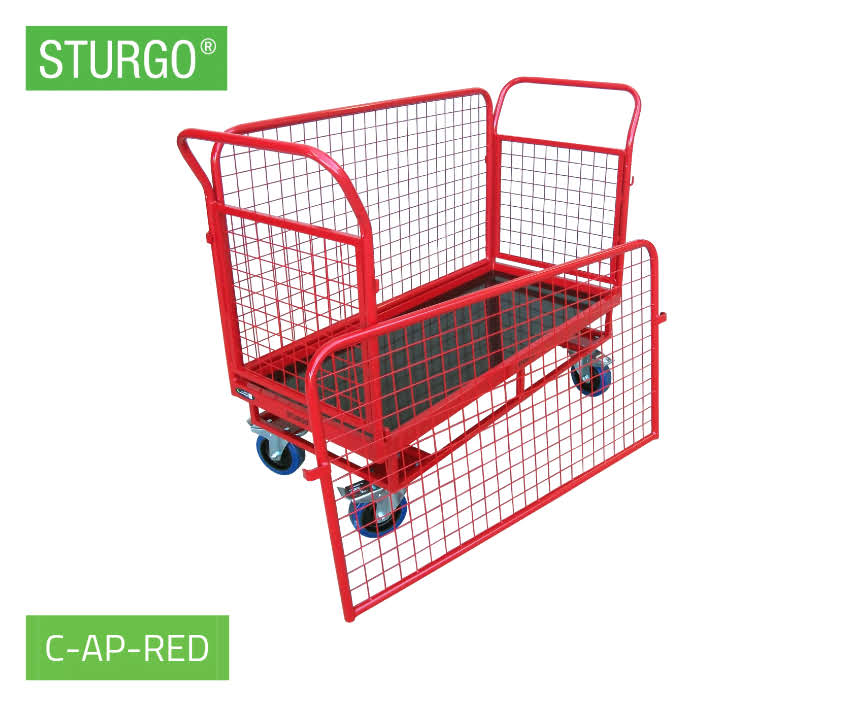 Custom Mesh Flatbed Trolley