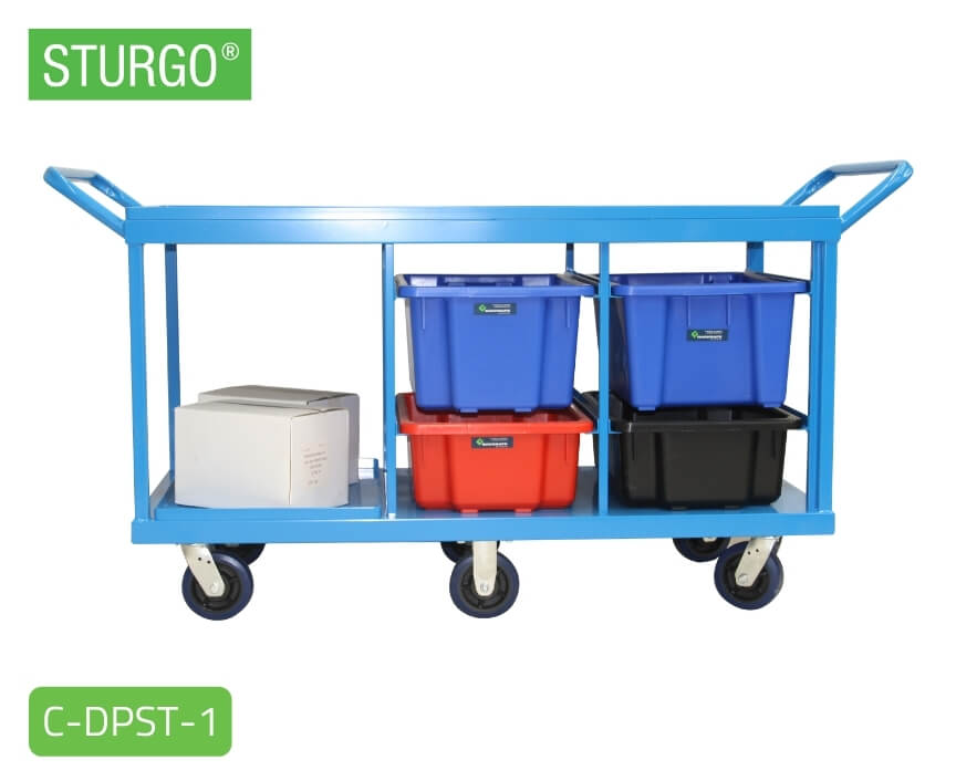 Custom Double Platform Stock Trolley