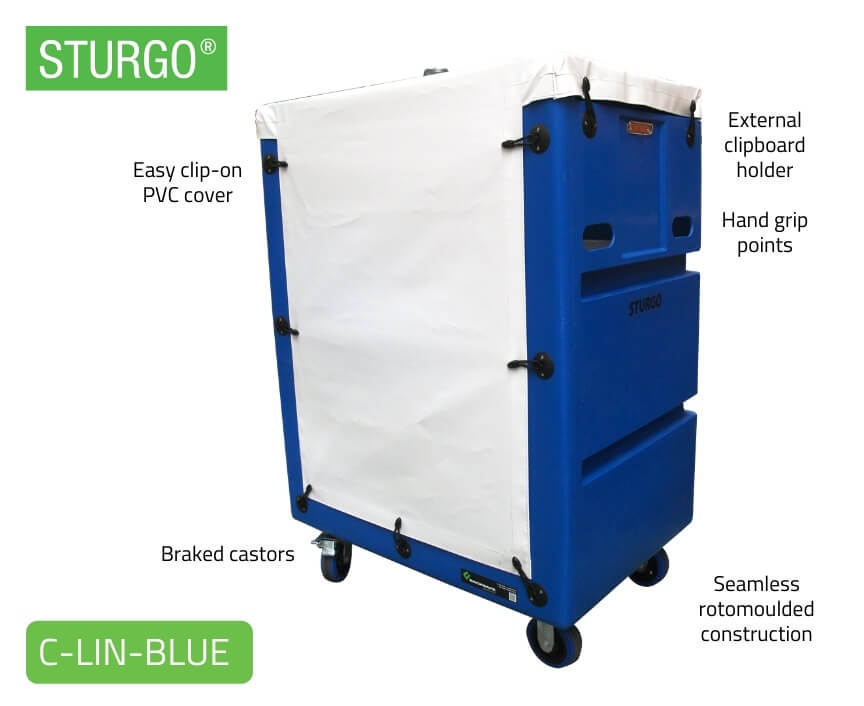 Custom STURGO® Linen Trolley Blue