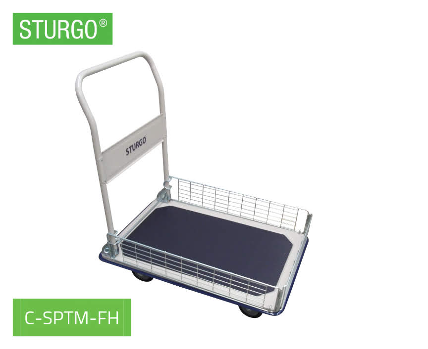 Custom Platform Trolley with Mesh Lip