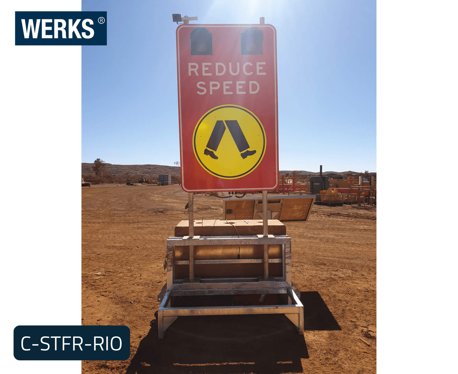 Custom WERKS® Steel Frame for Speed Sign