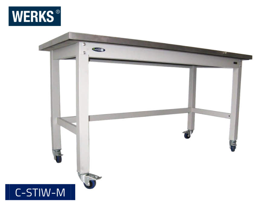 Custom WERKS® Steel Top Industrial Workbench