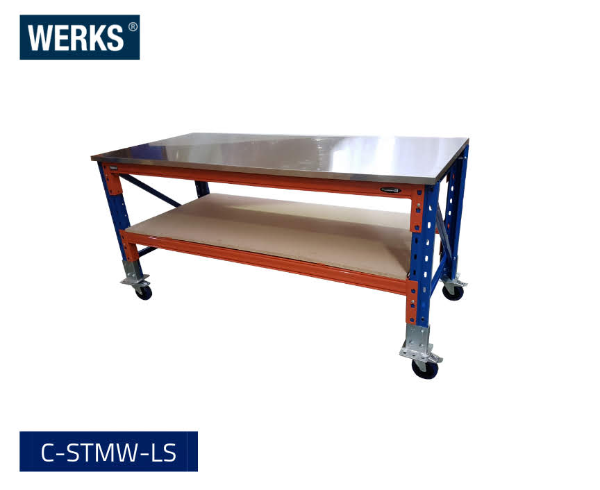 Custom WERKS® Steel Top Mobile Workbench
