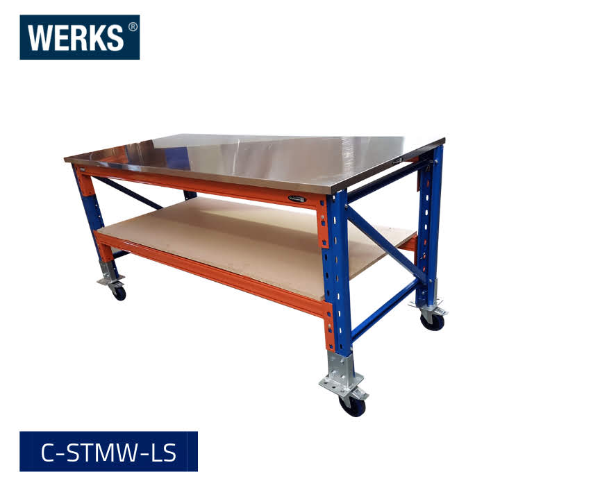 Custom WERKS® Steel Top Mobile Workbench
