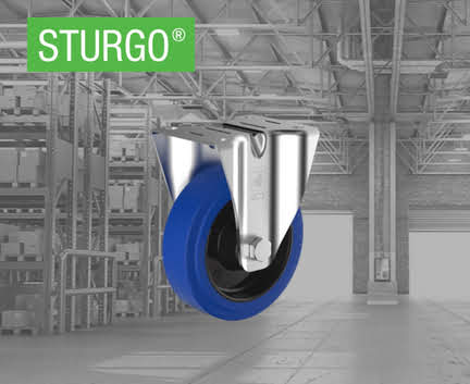 STURGO® Fixed Rubber Castors
