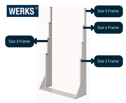 WERKS® Free Standing Partitions - Double Sided