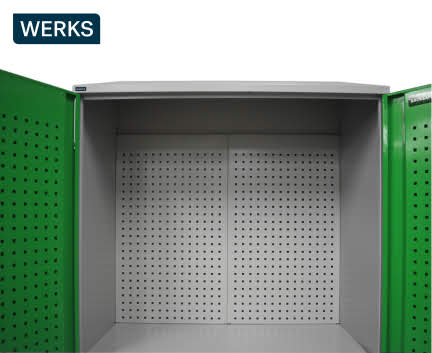 Heavy-Duty Locker with Storage Panel