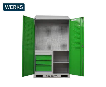 Heavy-Duty Locker with Storage Panel