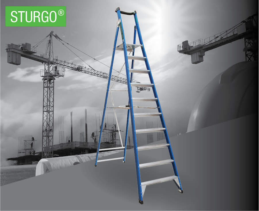 STURGO® Fibreglass Platform Ladder