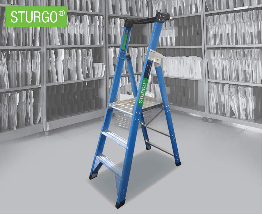 STURGO® Fibreglass Platform Ladder