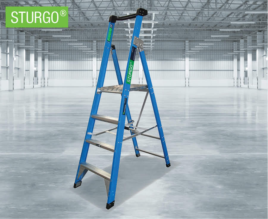 STURGO® Fibreglass Platform Ladder