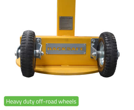 The Lemur: Mobile Barrier Stand for Retractable Tape Reels