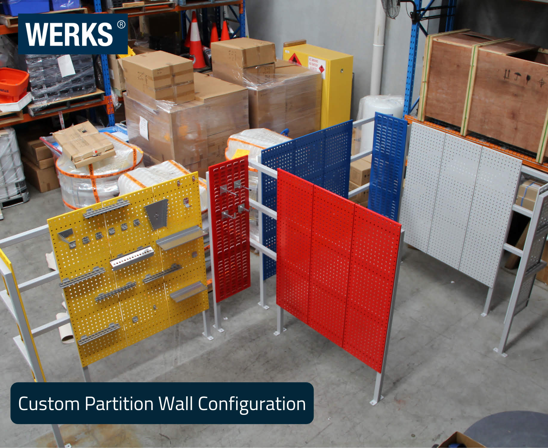 WERKS® Partition Walls - Perforated Panels