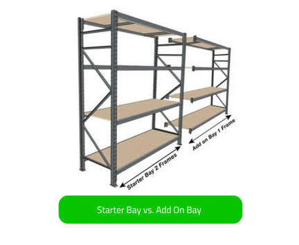 Long Span Shelving With Timber Shelves