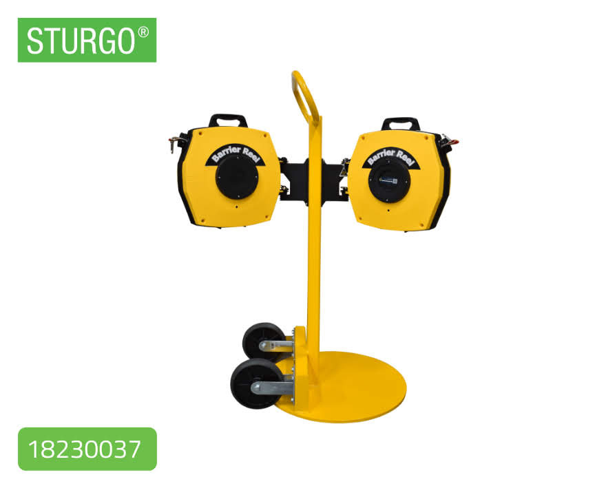 STURGO® The Lemur: Mobile Barrier Stand for Retractable Tape Reels
