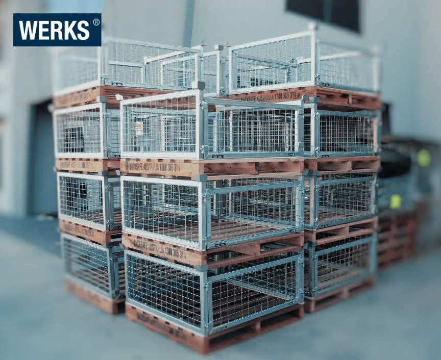 WERKS® Steel Bolt On Cage with Hardwood Pallet