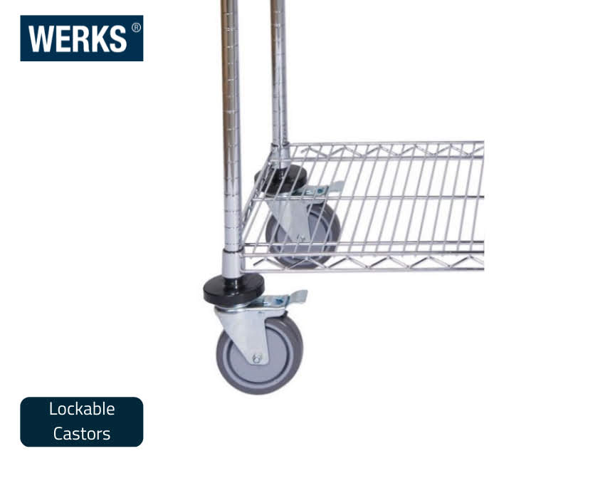 WERKS® Cleanspan 2 Tier Trolley