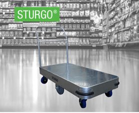 STURGO® 6 Wheel Stock Trolley - Single Platform