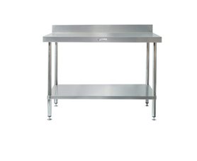 Stainless Steel Workbenches with Splash Back